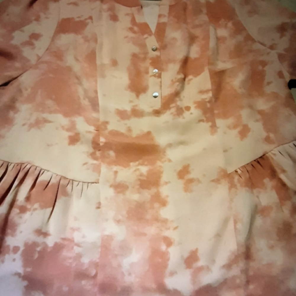Tye dye pullover blouse